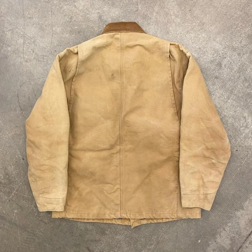 Vintage Carhartt Jacket 6BLC Men's Blanket Lined Chore Coat Made in USA Size L